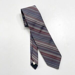 Wembley striped 100% polyester slim tie